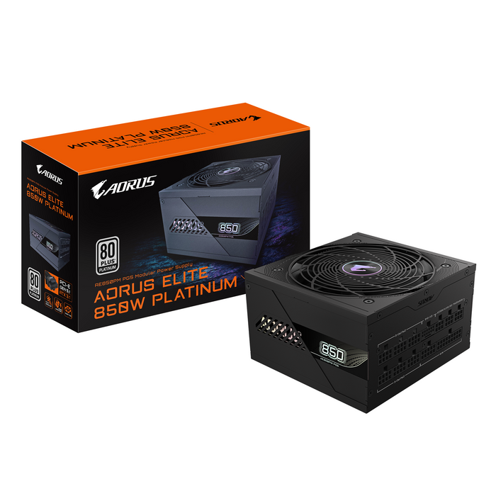 Gigabyte AORUS ELITE P850W 80+ Platinum Power Supply, PCIe 5.1