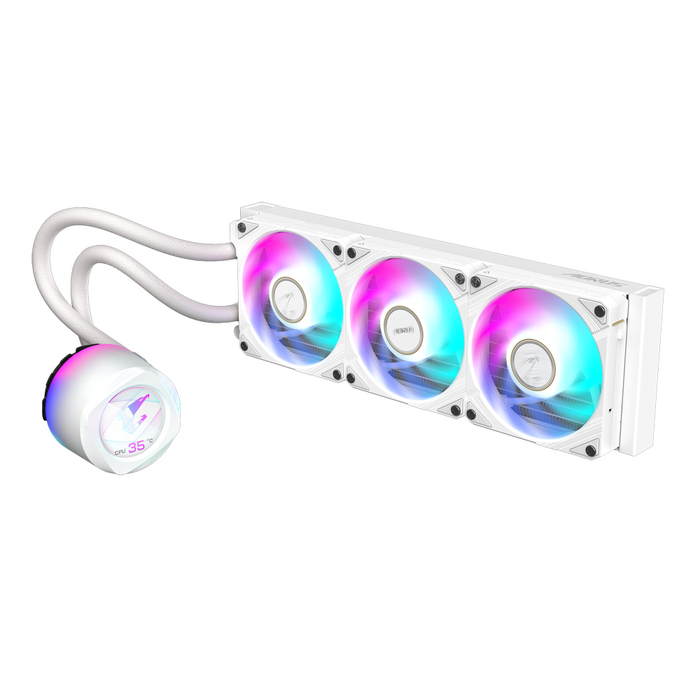 Processor cooler Gigabyte AORUS WATERFORCE X II 360 ICE, LCD Display