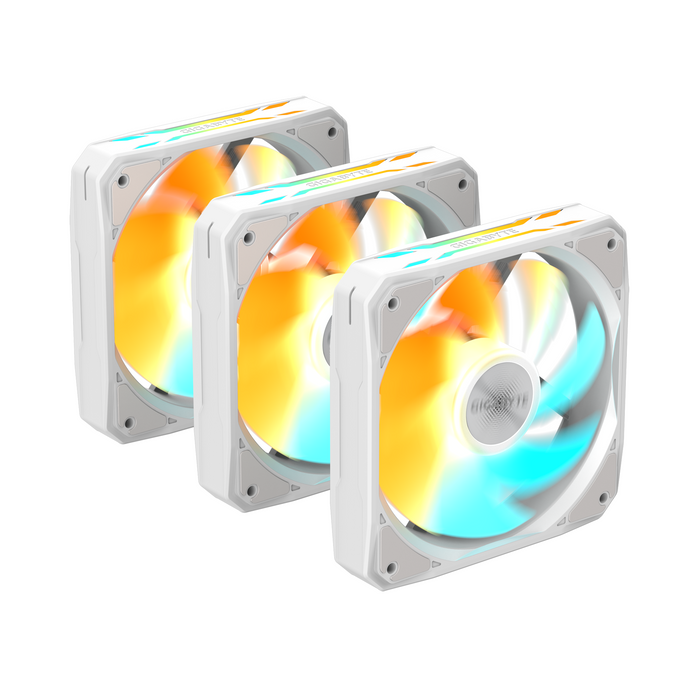 Fan Set 3-Pack GIGABYTE AORUS EZ CHAIN FAN 120 ICE, 120x120x25mm ARGB