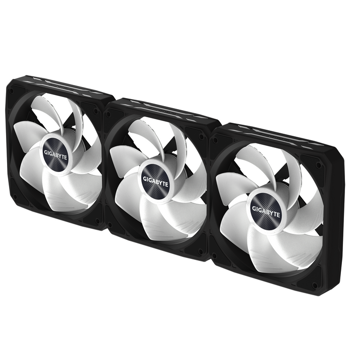 3-Pack GIGABYTE AORUS EZ CHAIN RVS FAN 120 - 120x120x25mm ARGB Fan Set