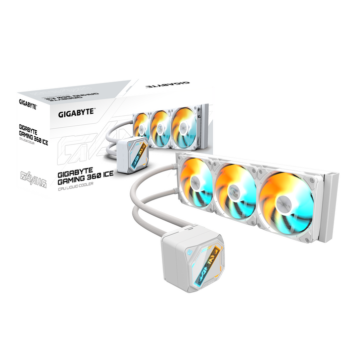 Water cooler for processor Gigabyte GAMING 360 ICE, white