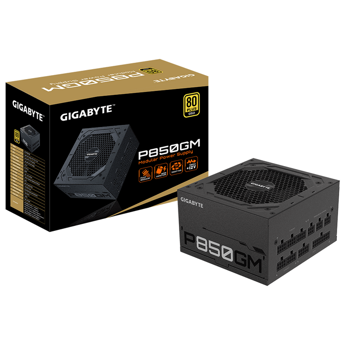 Power supply unit Gigabyte P850GM, 850W, 80+ GOLD, Modular
