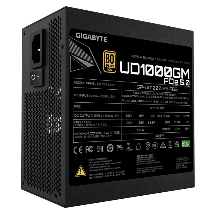 Power supply unit Gigabyte UD1000GM PG5, 1000W
