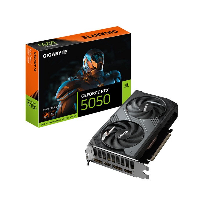 Video card GIGABYTE RTX 5050 WINDFORCE OC 8GB GDDR6