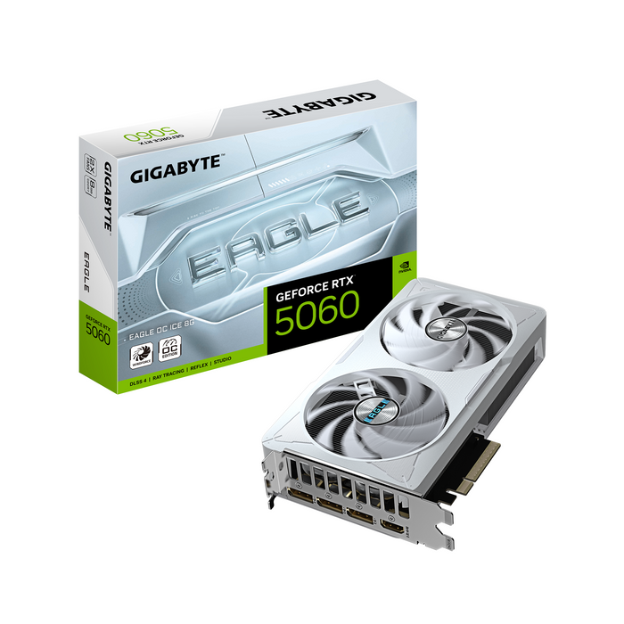 Video card GIGABYTE RTX 5060 EAGLE OC ICE 8GB GDDR7