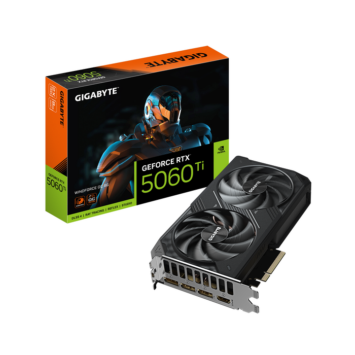 Video card GIGABYTE RTX 5060 TI WINDFORCE OC 8GB GDDR7