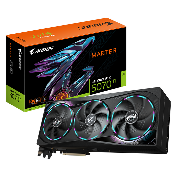 Video card GIGABYTE AORUS RTX 5070 TI MASTER 16GB GDDR7