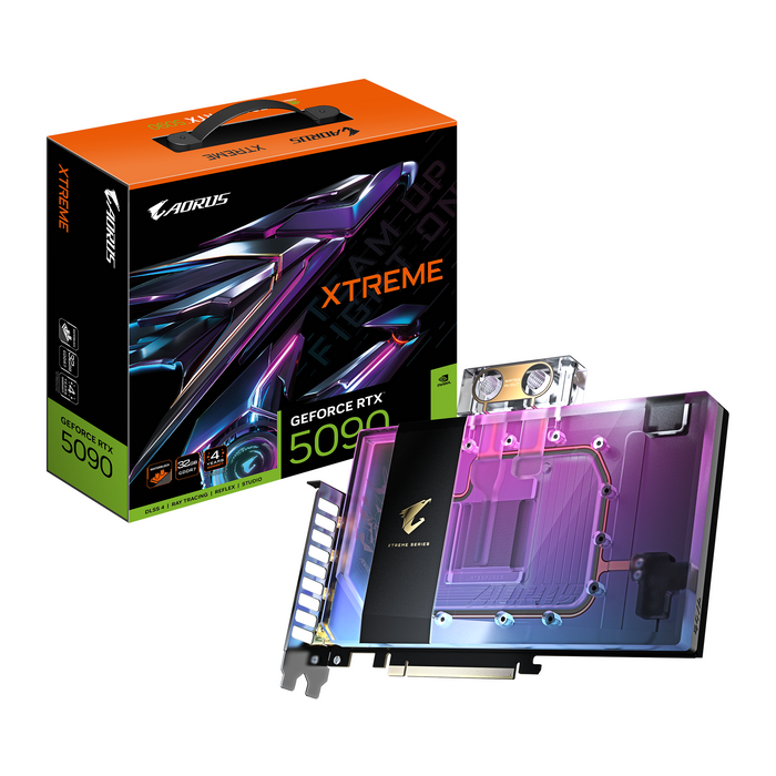 Video card GIGABYTE AORUS RTX 5090 XTREME WATERFORCE WB 32GB GDDR7