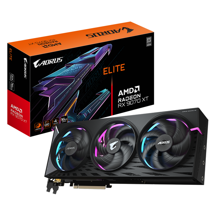 Video card GIGABYTE AORUS RADEON RX 9070 XT ELITE 16GB GDDR6