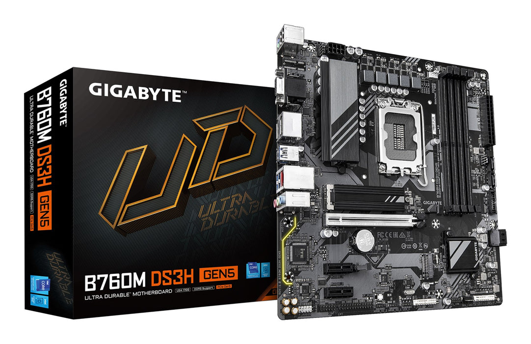 Motherboard Gigabyte B760M DS3H GEN5 INTEL B760 EXPRESS LGA 1700