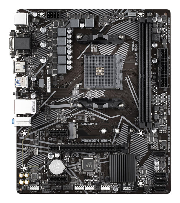 Motherboard GIGABYTE A520M-S2H, Socket AM4