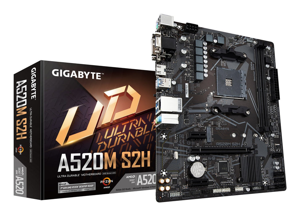 Motherboard GIGABYTE A520M-S2H, Socket AM4