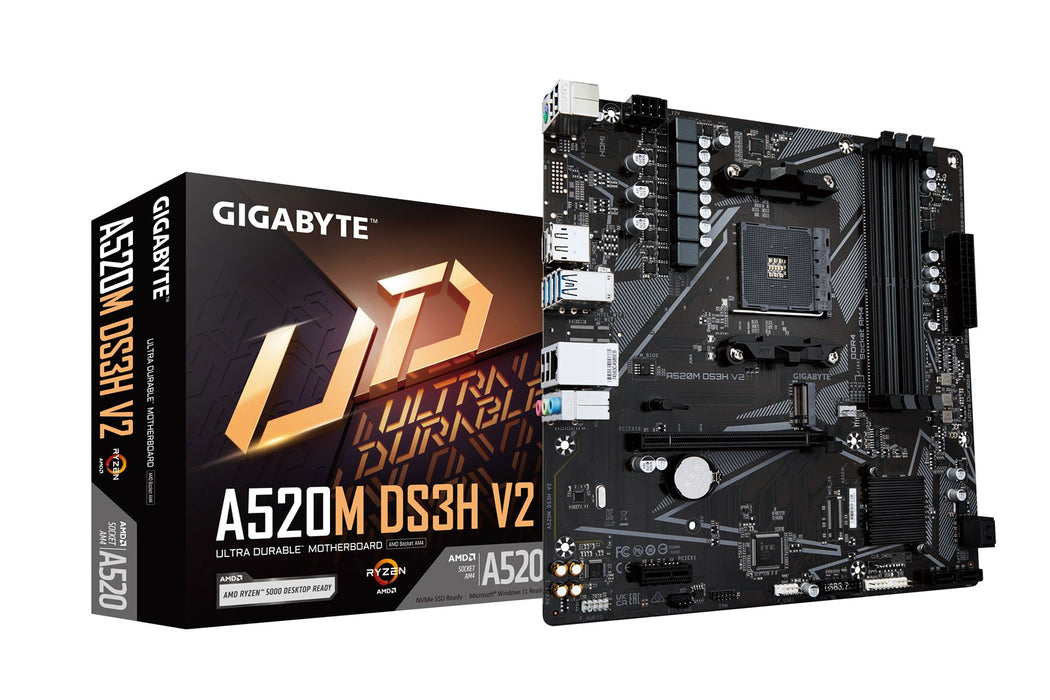 Motherboard GIGABYTE A520M-DS3H V2, Socket AM4