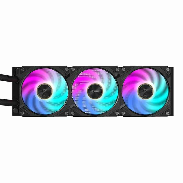 Processor cooler Gigabyte AORUS WATERFORCE X II 360 Black, LCD Display