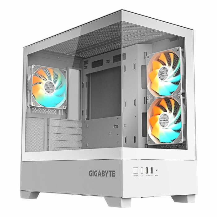 Box GIGABYTE C201 PANORAMIC ICE + 3 ARGB Fans