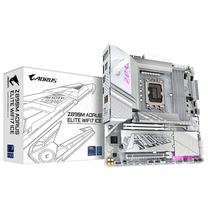 Motherboard GIGABYTE Z890M AORUS ELITE WIFI 7 ICE, LGA 1851