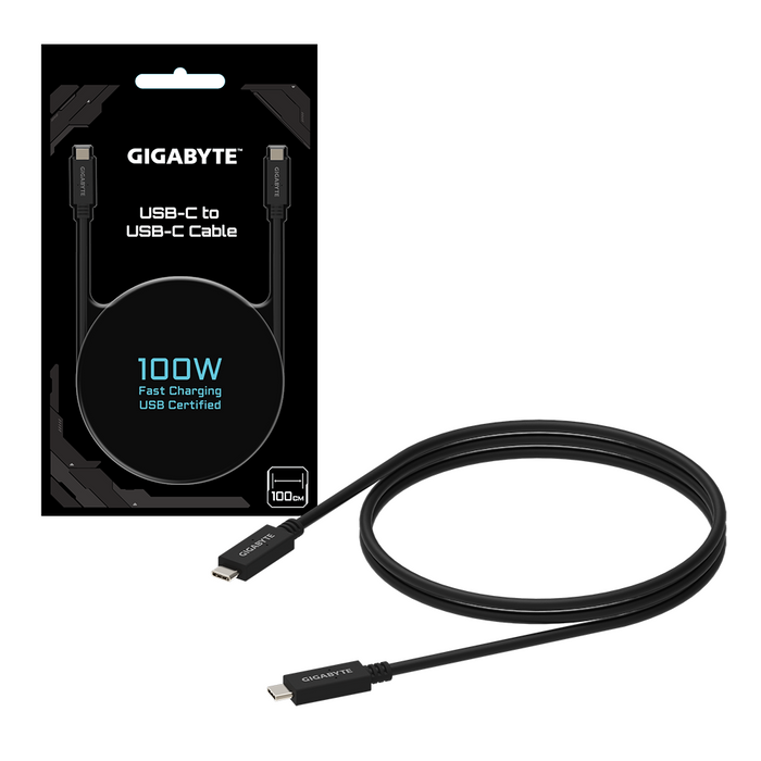 Cable GIGABYTE USB Type-C male to USB Type-C male 3.2Gen, 1 m 10Gbp/s