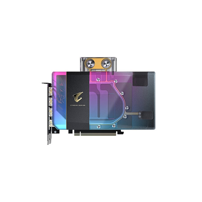 GIGABYTE AORUS GeForce RTX 5080 XTREME WATERFORCE WB 16G Graphics Card - 16GB GDDR7, 256bit, PCI-E 5.0, 2805MHz Core Clock, 3 x DP 2.1a, 1 x HDMI 2.1b, NVIDIA DLSS 4, GV-N5080AORUSX WB-16GD