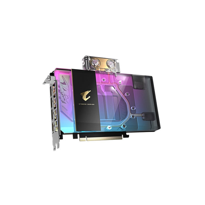 GIGABYTE AORUS GeForce RTX 5080 XTREME WATERFORCE WB 16G Graphics Card - 16GB GDDR7, 256bit, PCI-E 5.0, 2805MHz Core Clock, 3 x DP 2.1a, 1 x HDMI 2.1b, NVIDIA DLSS 4, GV-N5080AORUSX WB-16GD