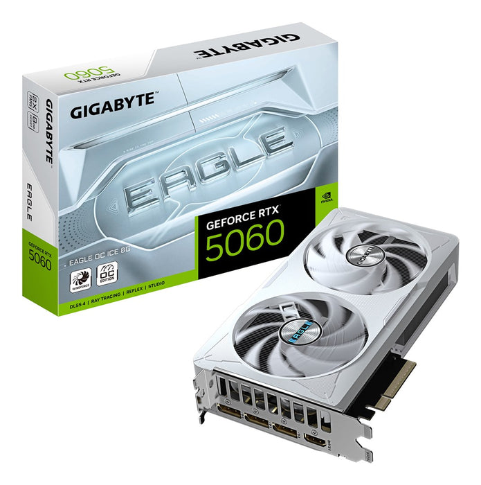 Video card GIGABYTE RTX 5060 EAGLE OC ICE 8GB GDDR7