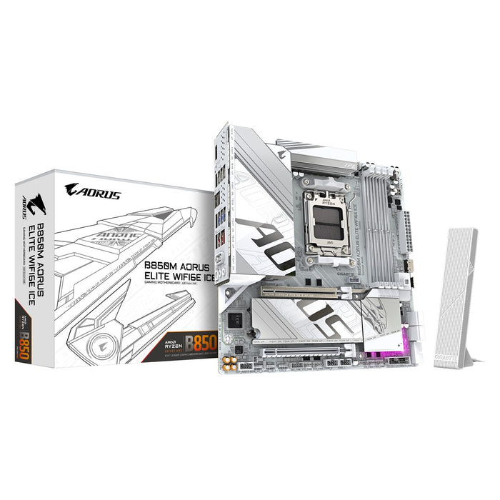 Motherboard GIGABYTE B850M AORUS ELITE WIF6E ICE socket AM5