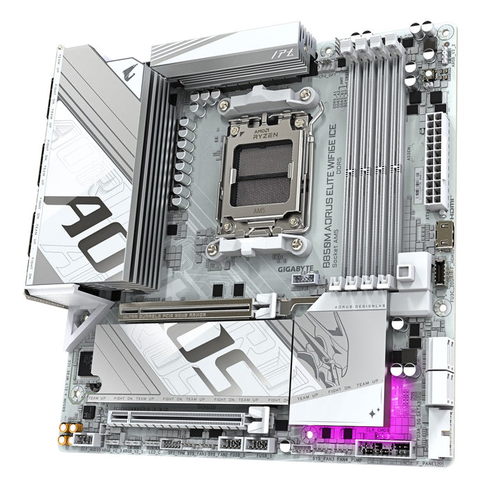 Motherboard GIGABYTE B850M AORUS ELITE WIF6E ICE socket AM5