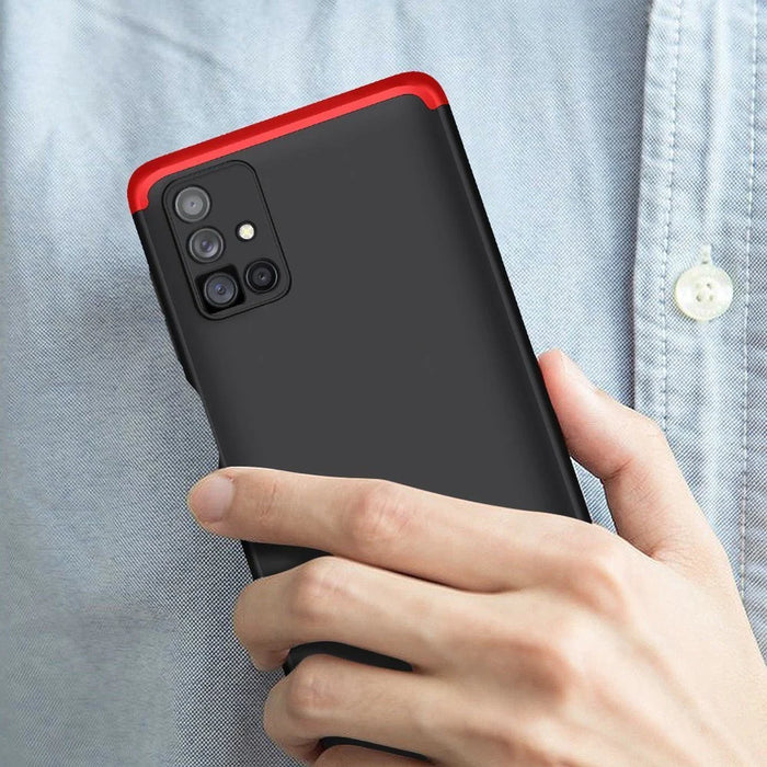 GKK 360 Protection Case Front and Back Case Full Body Cover Samsung Galaxy M51 black-red - Cell phone cases