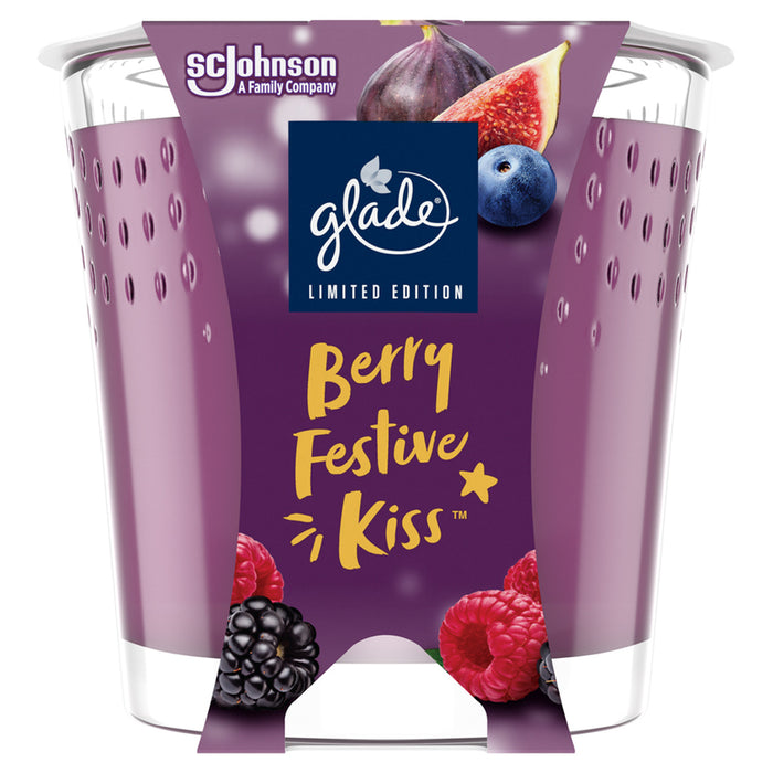 GLADE BERRY FESTIVE KISS SCENTED CANDLE