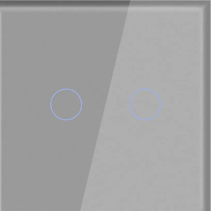 GLASS PANEL FOR DOUBLE KEY LUXON GRAY - Ключове и контакти<<<Електроматериали<<<Praktiker&&&Ключове и