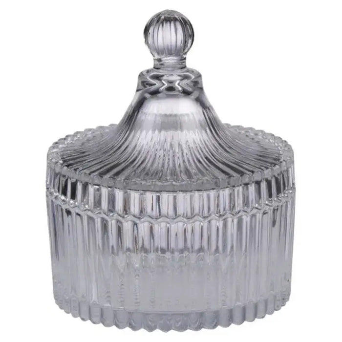GLASS SUGAR BOWL DIMENSION 11 CM 4LIVING - Аксесоари за сервиране и прибори за хранене<<<Домашни