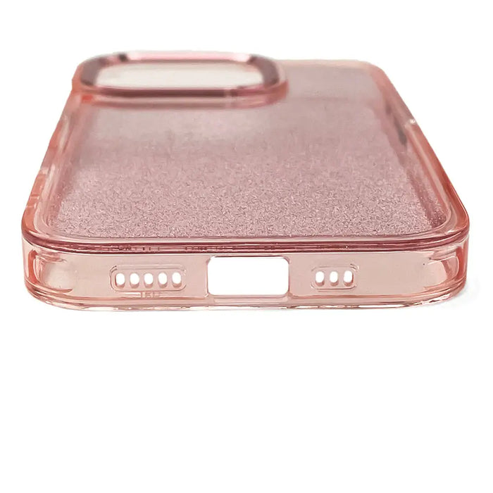 Glitter Case for iPhone 16 Pro Max - pink with glitter - Cell phone cases and covers<<<HurtelXML