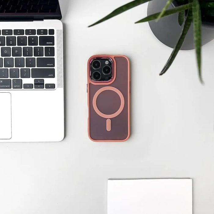 Glitter Case MagSafe Compatible for iPhone 17 Pro - Pink - Cell phone cases and covers<<<HurtelXML