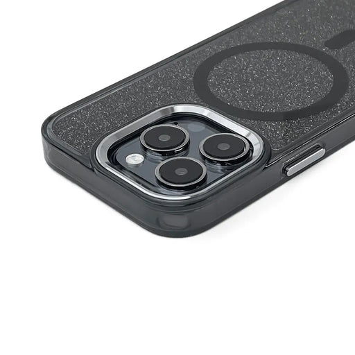 Glitter Case MagSafe for iPhone 16 Pro - black with glitter - Cell phone cases and covers<<<HurtelXML