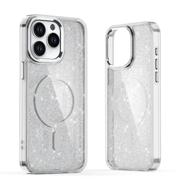 Glitter Case with MagSafe for Samsung Galaxy A16 5G - White - Cell phone cases and covers<<<HurtelXML