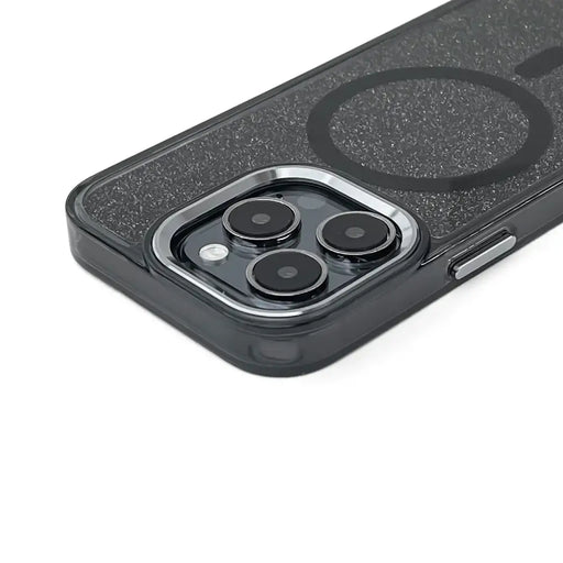 Glitter Case with MagSafe for Samsung Galaxy S25 Edge - Black - Cell phone cases and covers<<<HurtelXML