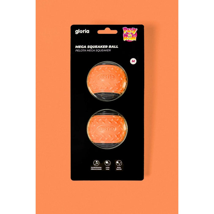 Pet Ball Gloria PLAY AND RUN Orange TPR M 6,35 cm 2 Units