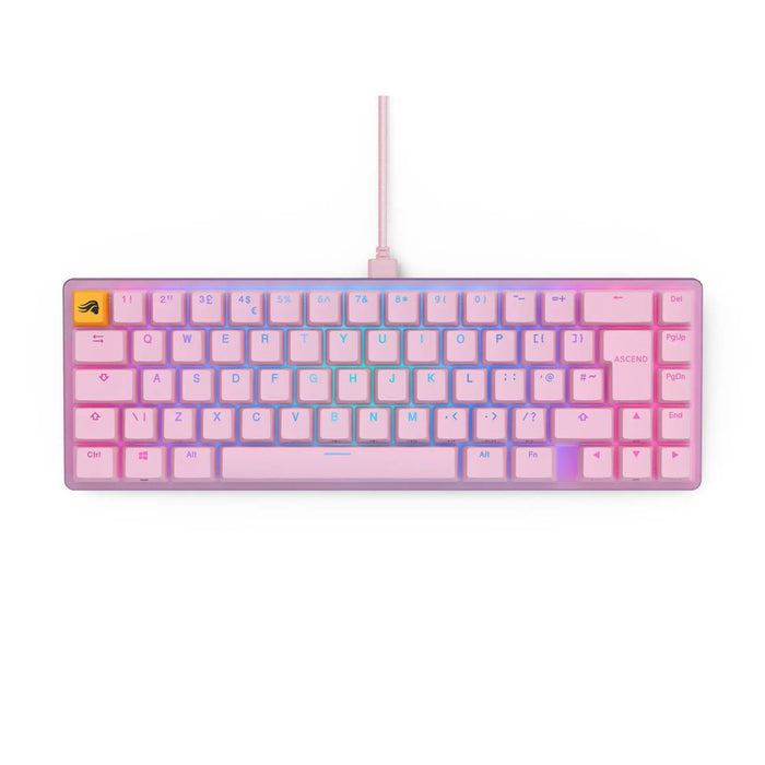 Glorious GMMK 2 Pink Compact Gaming Mechanical Keyboard- Fox Switches UK-Layout - Геймърски клавиатури<<<Геймърска