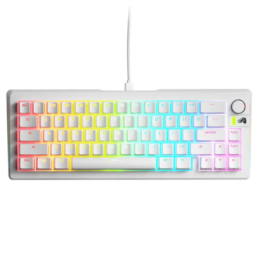 Glorious GMMK 3 Gaming Mechanical Keyboard 65% White - Fox Linear Switches - Геймърски клавиатури<<<Геймърска