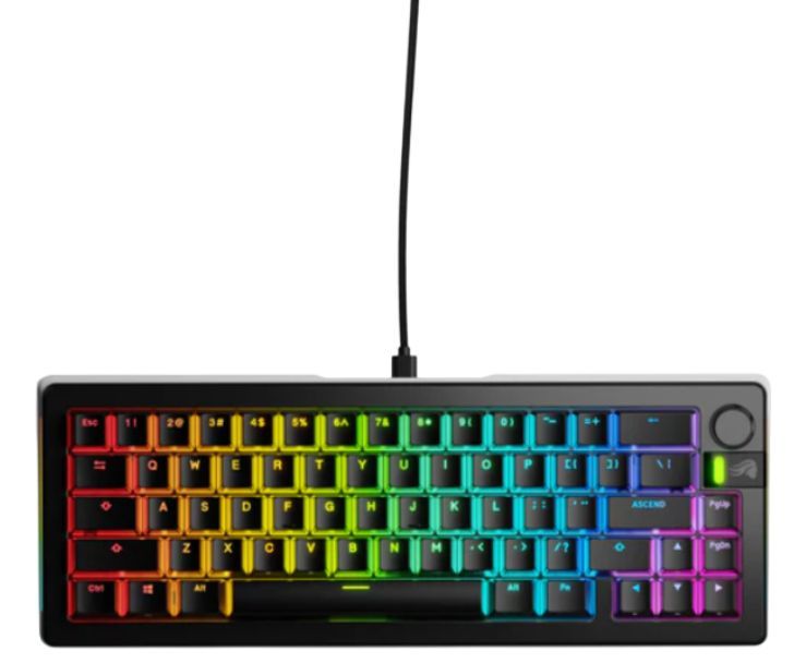 Glorious GMMK 3 Pro 75% Black Gaming Mechanical Keyboard - Fox Linear Switches