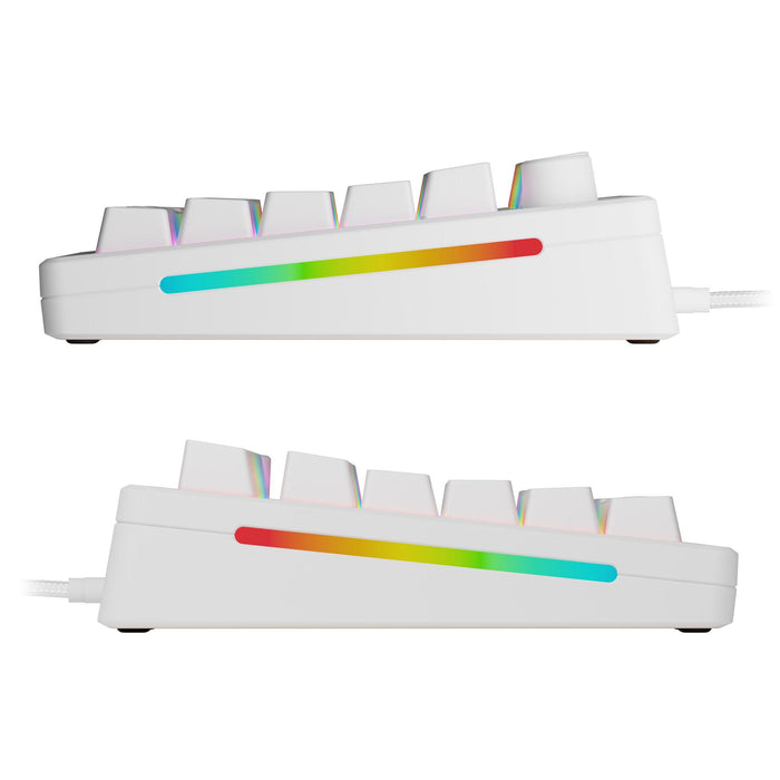 Glorious GMMK 3 Gaming Mechanical Keyboard 75% White - Fox Linear Switches