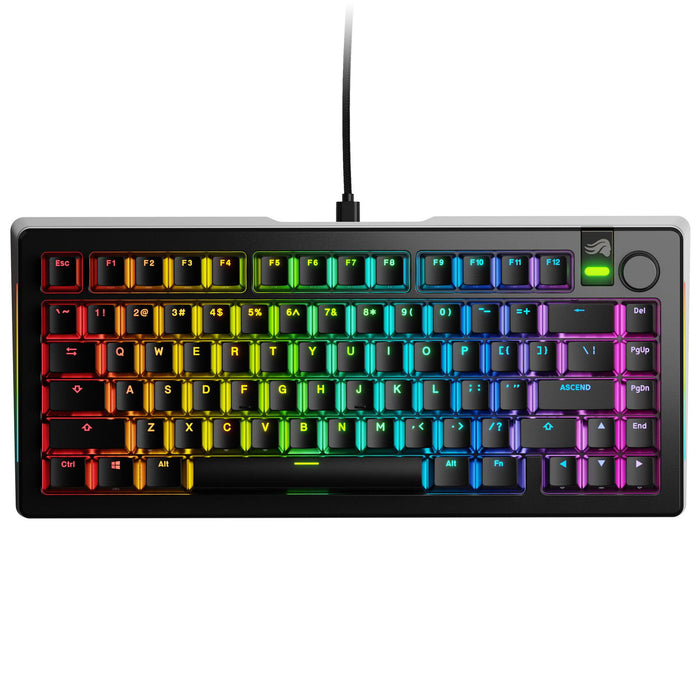 Glorious GMMK 3 Pro 75% Black Gaming Mechanical Keyboard - Fox Linear Switches