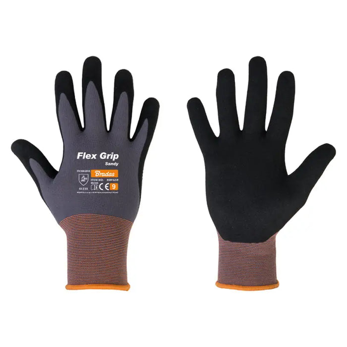 GLOVES SIZE: 10 BRADAS FLEX GRIP - Ръкавици<<<Работно облекло<<<Инструменти и железария<<<Praktiker