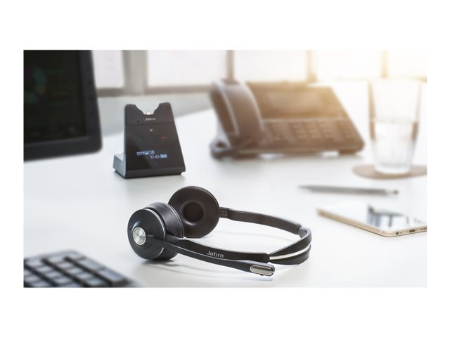 JABRA Engage 75 Stereo Headset on-ear DECT / Bluetooth wireless NFC Certified for Skype for Business