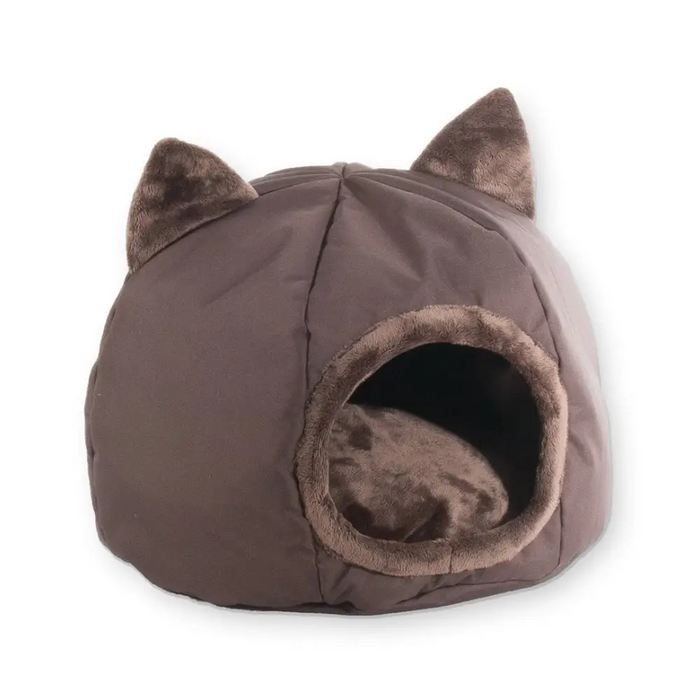 GO GIFT cat bed - brown - 40x40x34 cm - To sleepDLK-LEG<<<For the catDLK<<<ActionPL