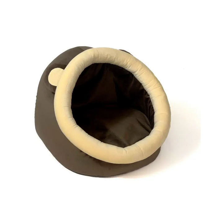 GO GIFT cat bed - brown and cream - 40x45x34 cm - To sleepDLK-LEG<<<For the catDLK<<<ActionPL