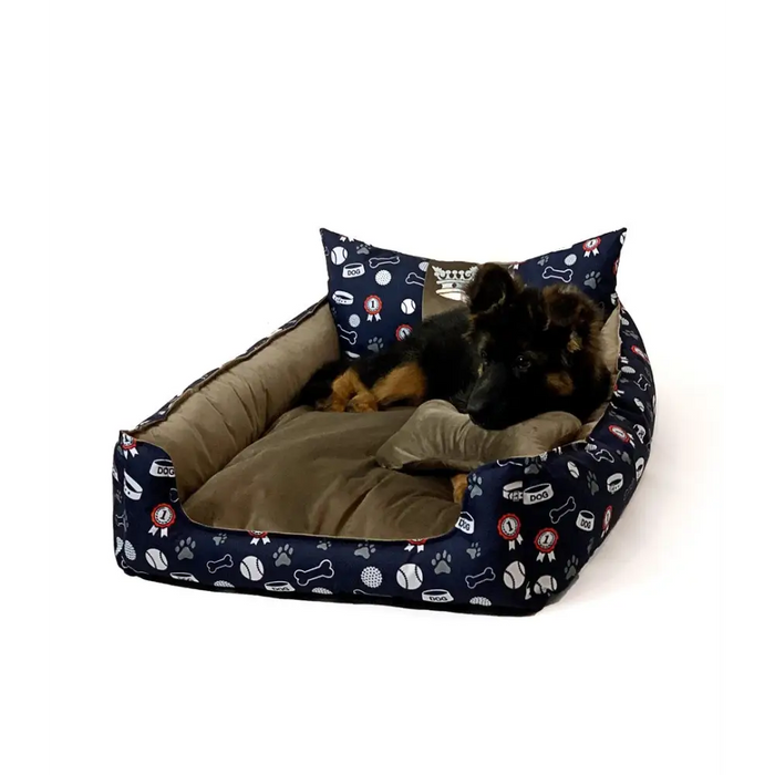 GO GIFT Dog and cat bed XL - brown - 100x80x18 cm - To sleep (universal)DLZ-DSU<<<For petsDLZ<<<ActionPL