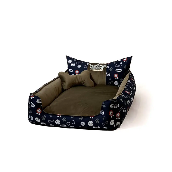 GO GIFT Dog and cat bed XL - brown - 100x80x18 cm - To sleep (universal)DLZ-DSU<<<For petsDLZ<<<ActionPL
