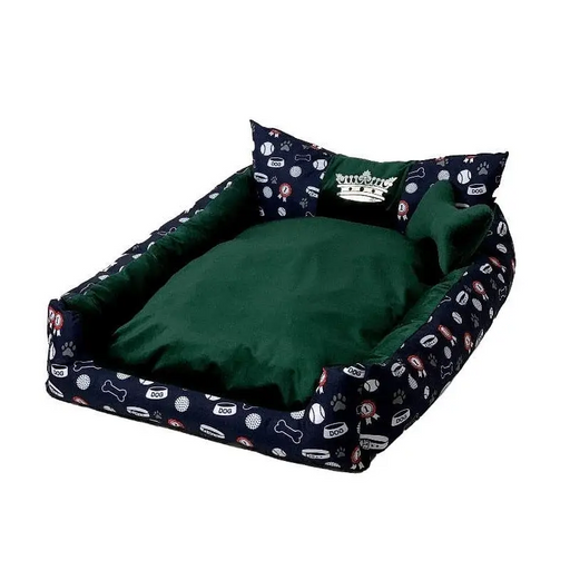 GO GIFT Dog and cat bed XL - green - 100x90x18 cm - To sleep (universal)DLZ-DSU<<<For petsDLZ<<<ActionPL