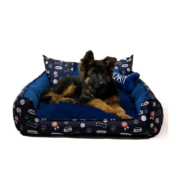 GO GIFT Dog and cat bed XL - navy blue - 100x80x18 cm - To sleep (universal)DLZ-DSU<<<For petsDLZ<<<ActionPL