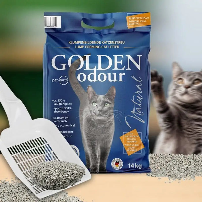 GOLDEN Odour Natural - bentonite litter - 14kg - GritDLK-ZWI<<<For the catDLK<<<ActionPL